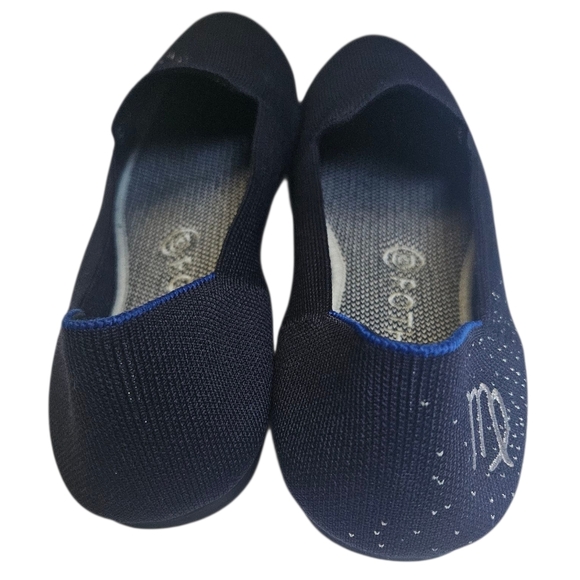 Rothy's Limited Edition Navy Blue Virgo Zodiac Flats Size 9.5 - Picture 6 of 11